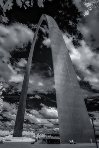 Skyward Monument in Monochrome