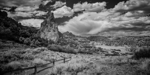 Trail to Majesty: Stormy Peaks at Garden of the Gods by Dream World Images