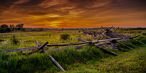 Fenceline Sunset