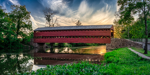 Sachs Bridge at Day’s Last Light by Dream World Images