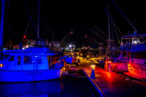North Carolina Boats at night by Dream World Images