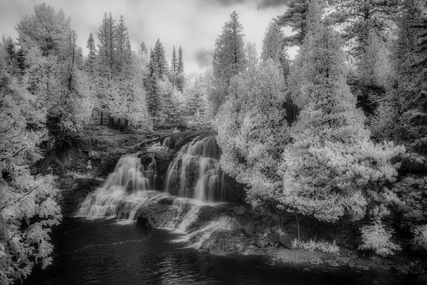 Silver Cascades of the North Woods Print