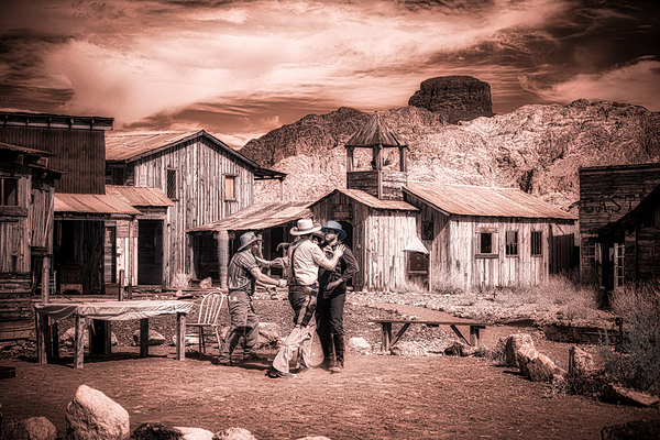 Sepia Dreams of Rustic Encounters Print