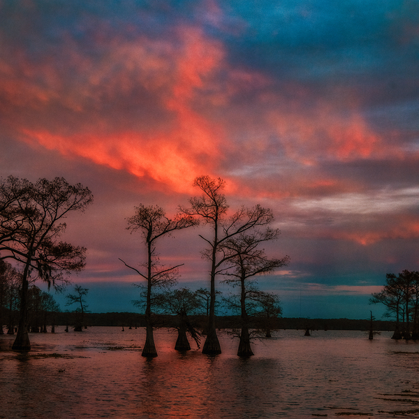 When the Sky Catches Fire Print