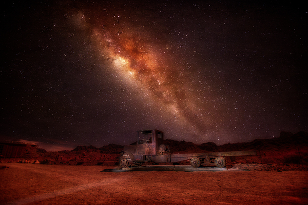 Starlit Relic in Desert Silence Print