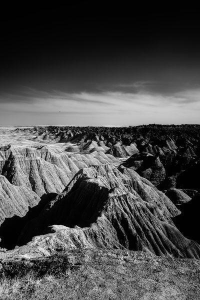 Ethereal Dance: Badlands Infinite Horizons in Infrared Print