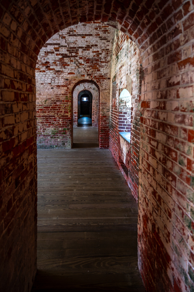 Passage of Ages: Fort Macon Corridor Print