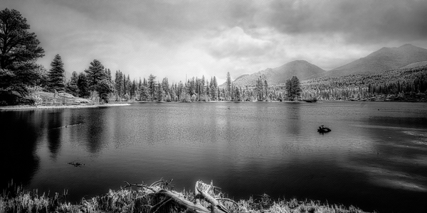 Thunderclouds Above Sprague Lake Print