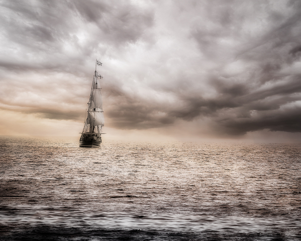 Maritime Marvel: Witnessing a Historic Tall Ship Arrival During Our Family Vacation to Cape Charles Virginia Print