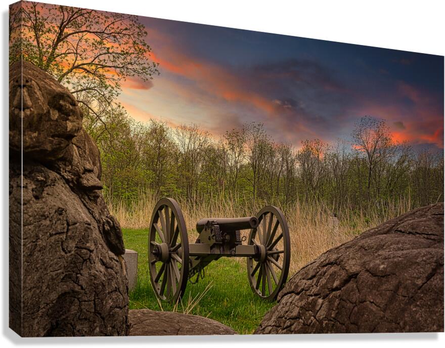 Sunset Cannon Canvas Print