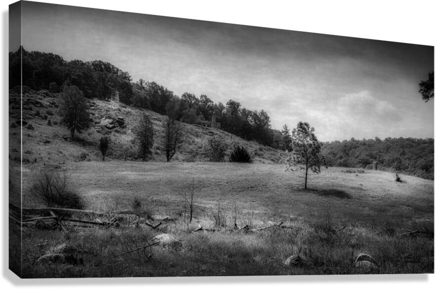 Echoes of Conflict: Little Round Tops Peaceful Remnants Canvas Print