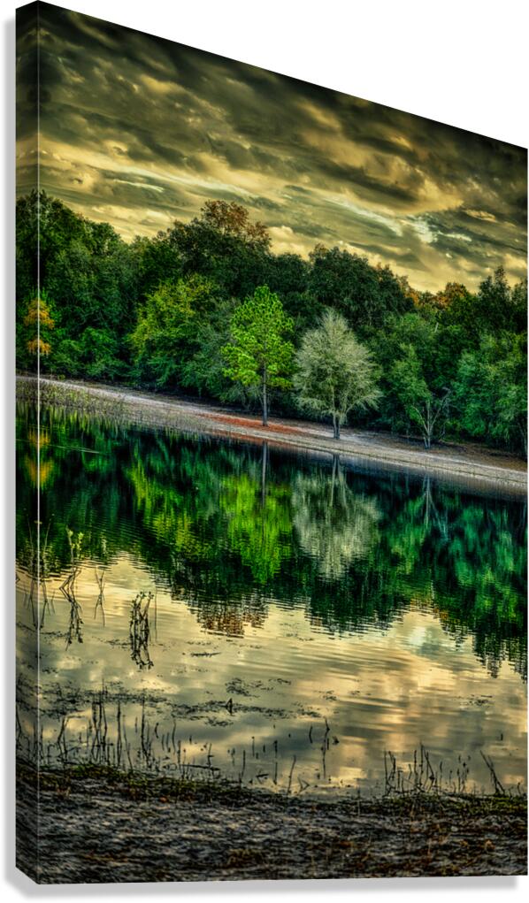 Indian Lake Reflection Canvas Print