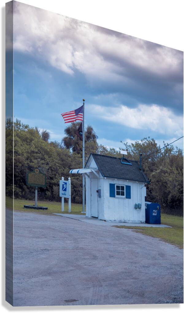Smallest Post Office Biggest Sky Canvas Print