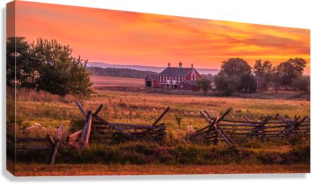Codori Barn Sunset Canvas Print