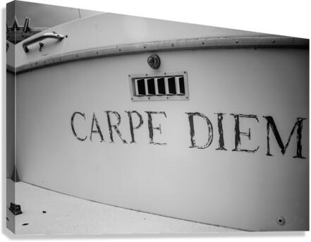 Nautical Noir: Carpe Diem Canvas Print