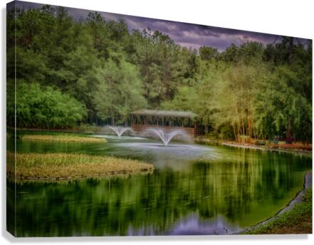 Aqua Symphony: Sholom Park Florida Canvas Print
