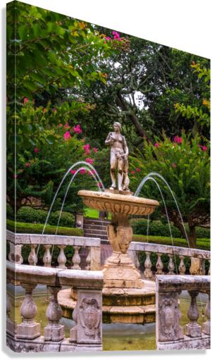 Garden Statue - 6 Canvas Print