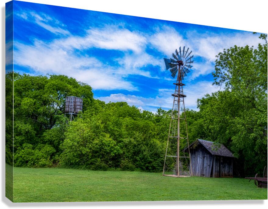 Windmill Whispers: Timeless Windmill Charm Canvas Print