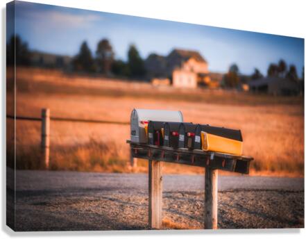 Montana Mailbox Canvas Print