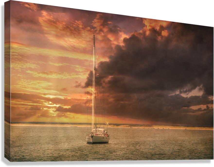 Anchored Affection: A Photo Expedition in Beauforts Waters Canvas Print