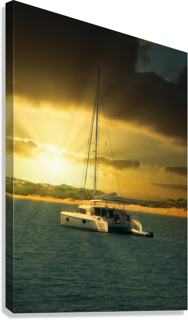 Oceanic Odyssey: Our Love Story in Beauforts Waves Canvas Print