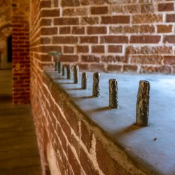 Forgotten Fortitude: Weathered Bars in Fort Macon
