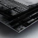 Shadowy Fence Metal print