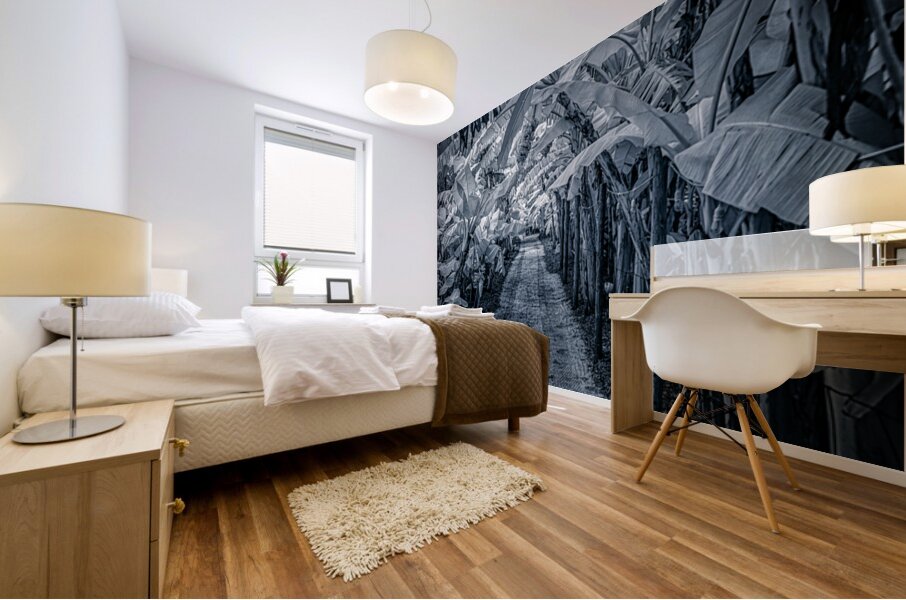 Tropical Banana Pathway Mural print