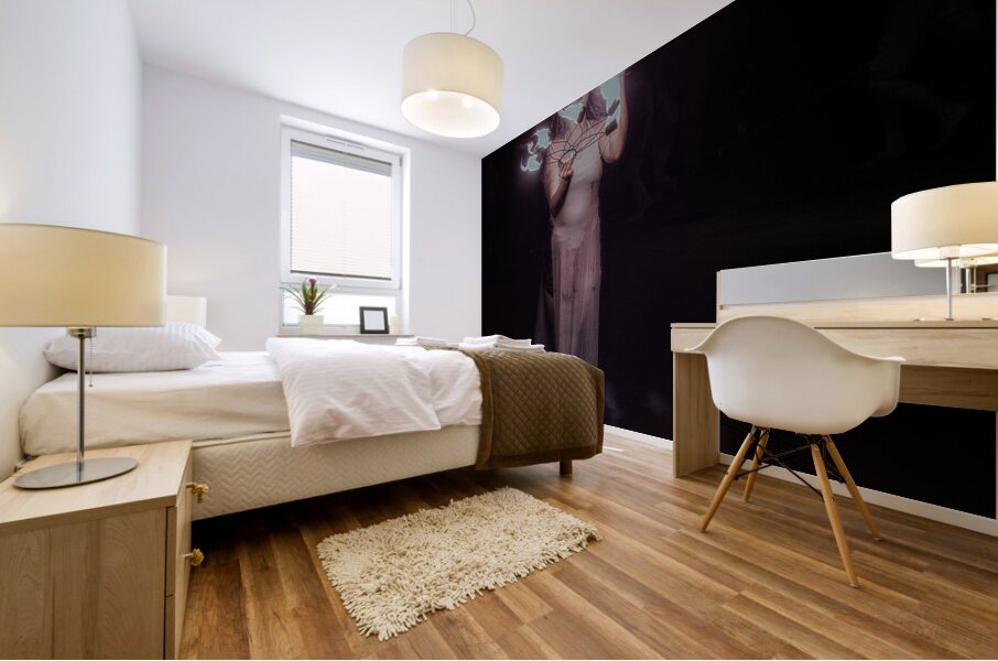 Dance of Fire and Shadow Mural print