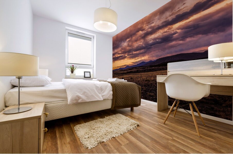 Sunset Symphony Over Vast Horizons Mural print