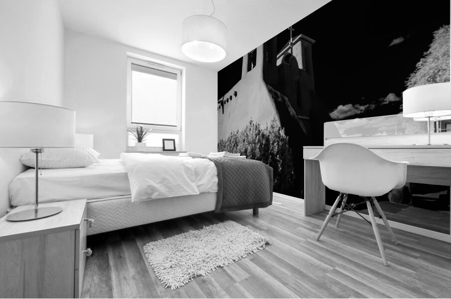 Chiaroscuro of an Adobe Sanctuary Mural print