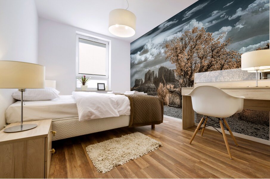 Solitary Desert Dreams Mural print