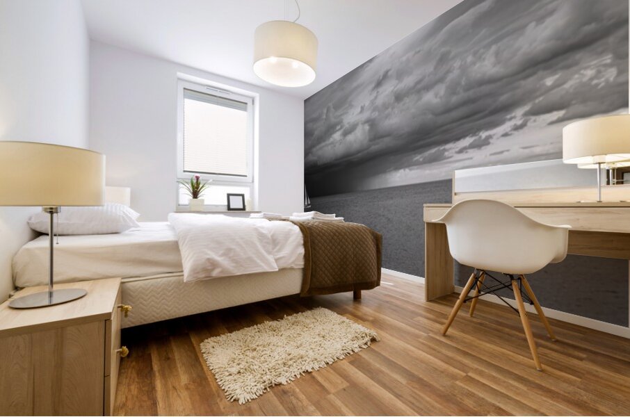 Sailing Beyond the Storms Embrace Mural print