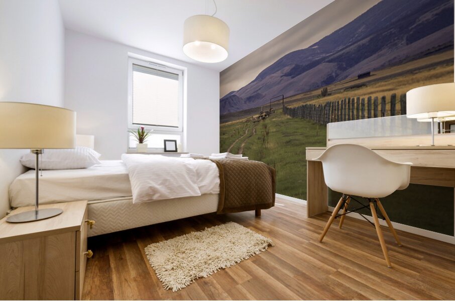 Ranch Road Reverie   Wyomings Working Heart Mural print