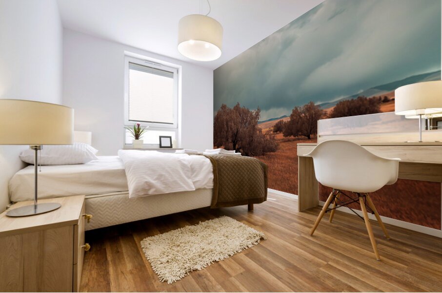 Storms Edge - Wyoming Solitude Mural print