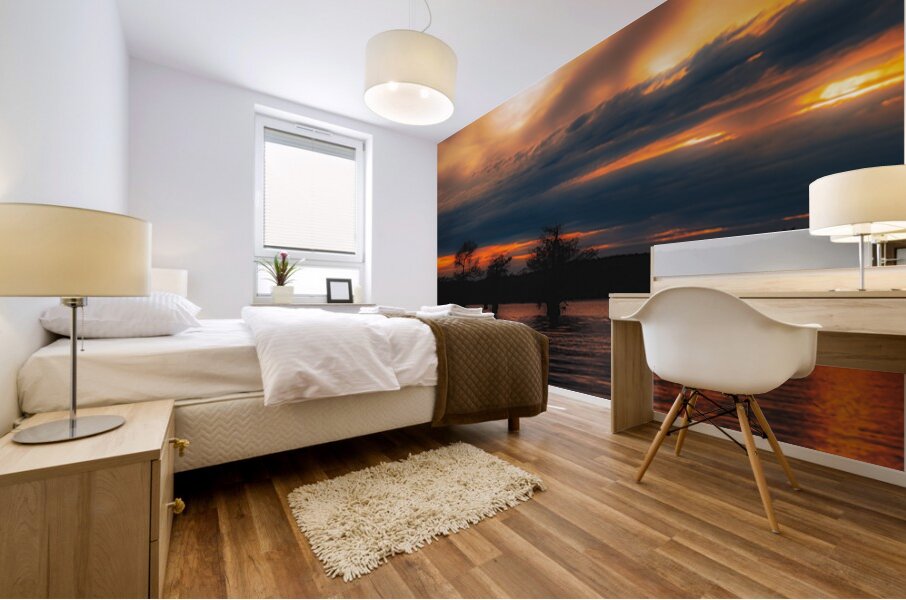 Breaking Through Mural print