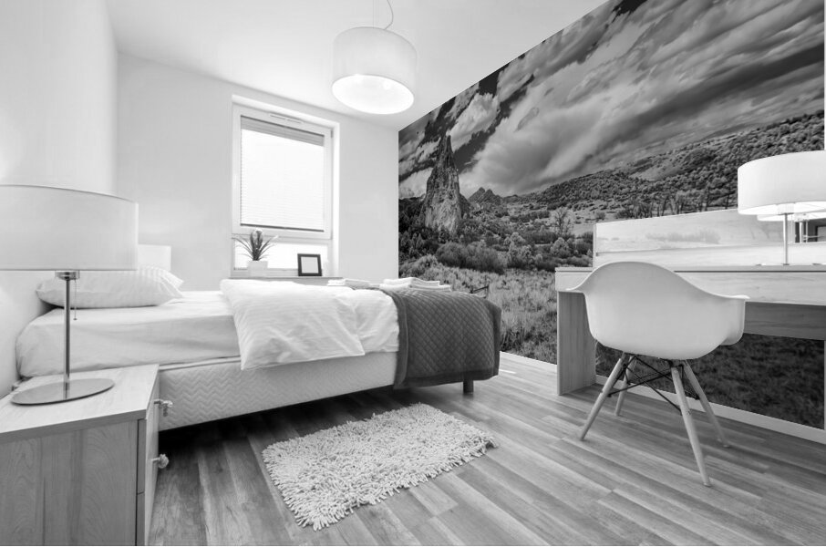 Trail to Majesty: Stormy Peaks at Garden of the Gods Mural print