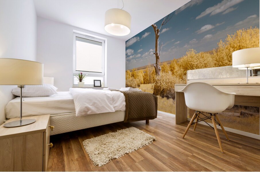 Nebraska Lone Tree - 1 Mural print