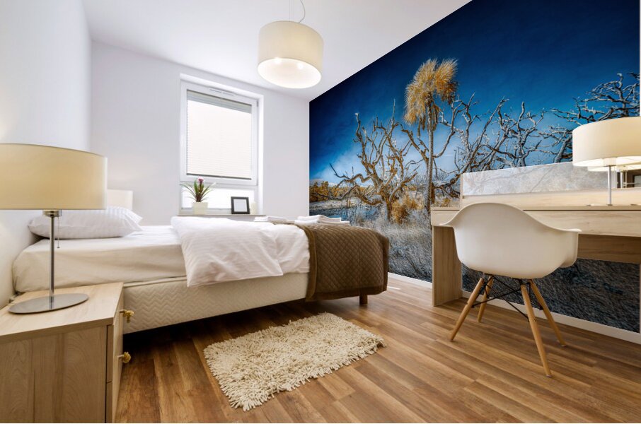 Isolated Serenity: Rows End Mural print