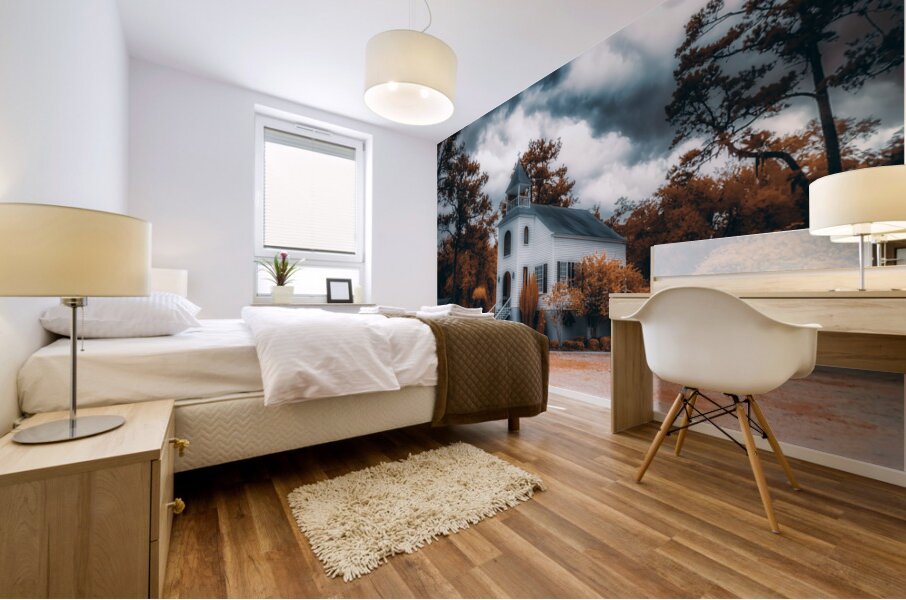 Spiritual Splendor: A Journey Through Time with Stormy Prayer Mural print