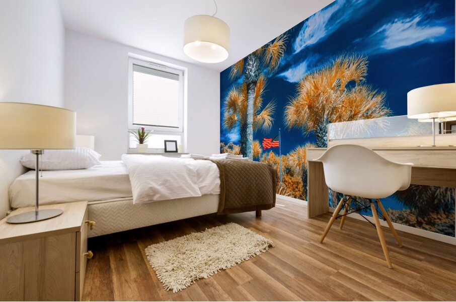 Neptune Park Oasis: A Pictorial Tale of Saint Simons Island Bliss Mural print