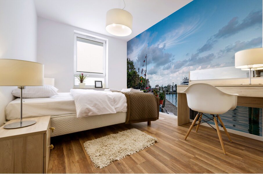 Boardwalk Beauty: A Pictorial Journey Through Beauforts Coastal Charm Mural print