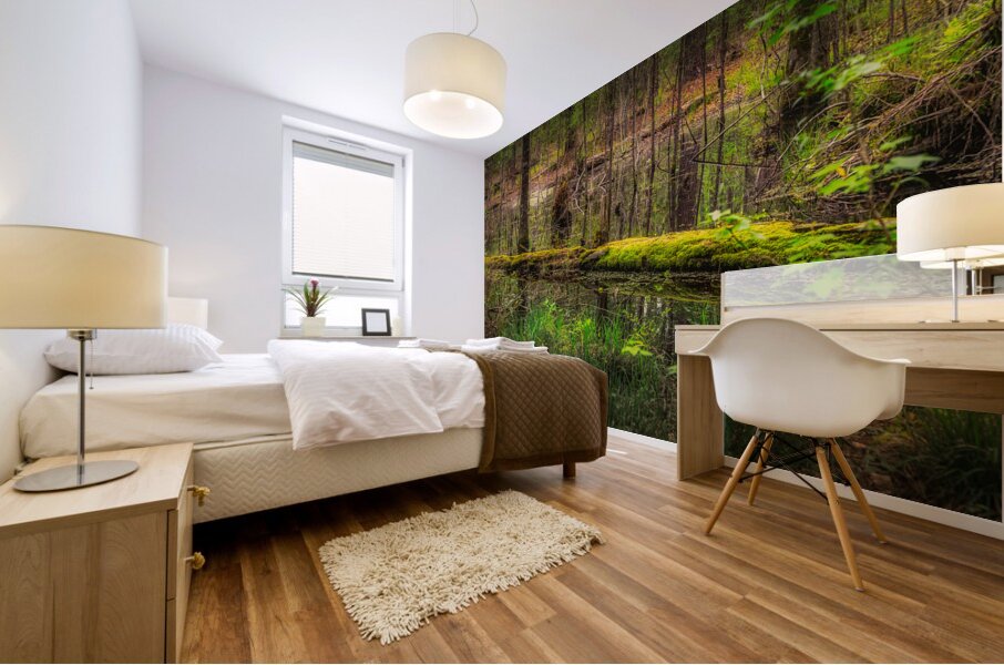 Mossy Log Mural print
