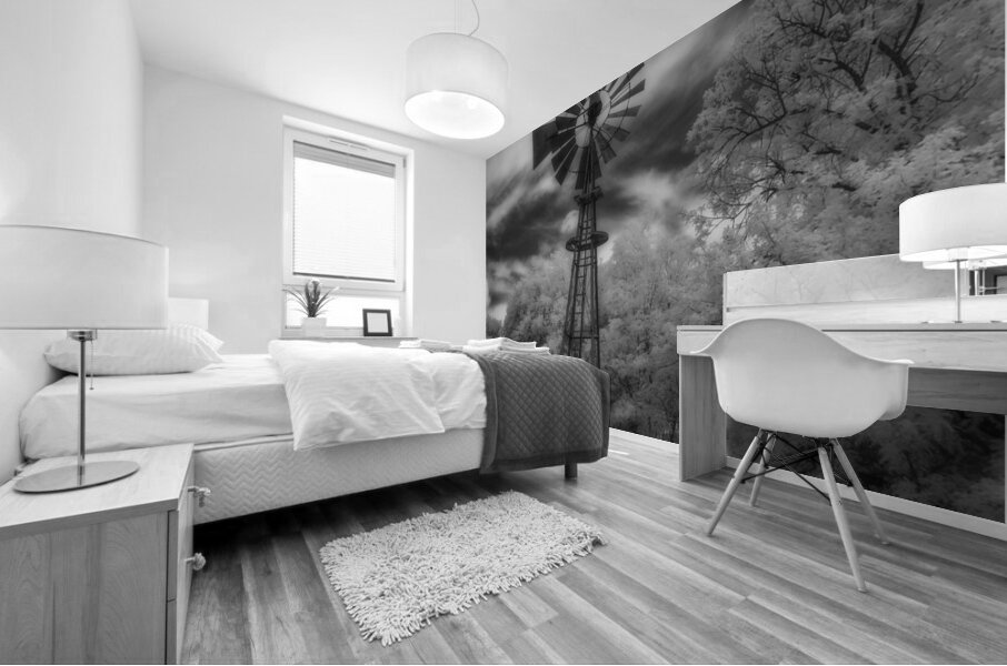 Windmill Whispers: A Gentle Breeze Mural print