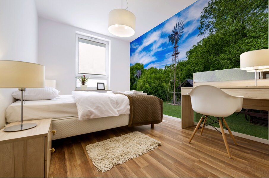 Windmill Whispers: Timeless Windmill Charm Mural print