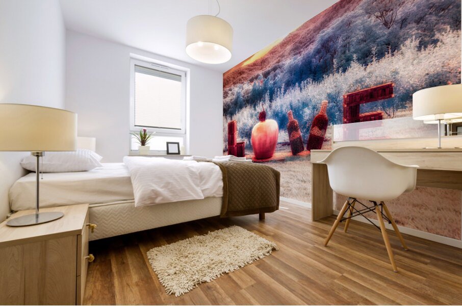 Fantasy Sculptural Oasis: Virginia Love Mural print