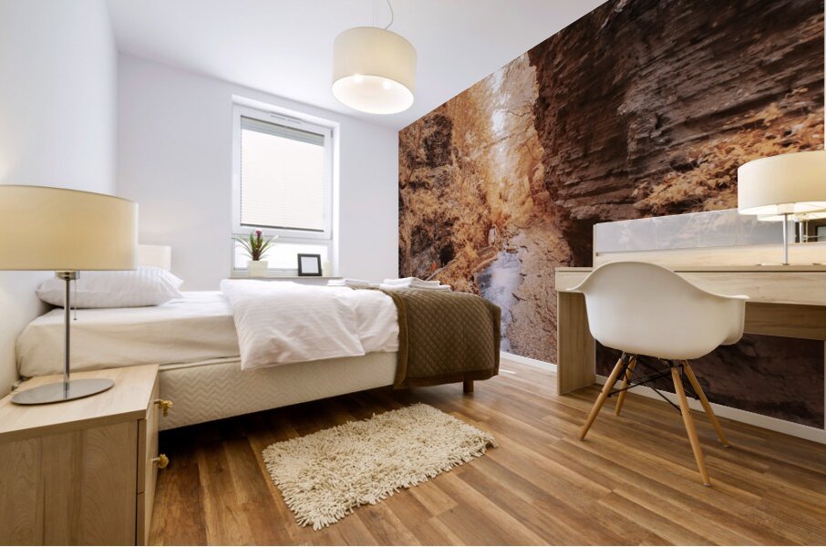 Golden Cavern Mural print