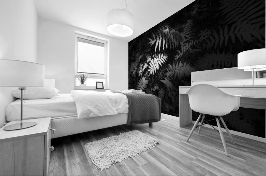 Lighted Fern Mural print