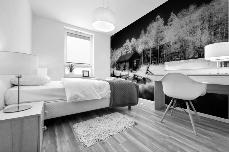 Ghostly Remnants: Spokane South Dakota Mural print