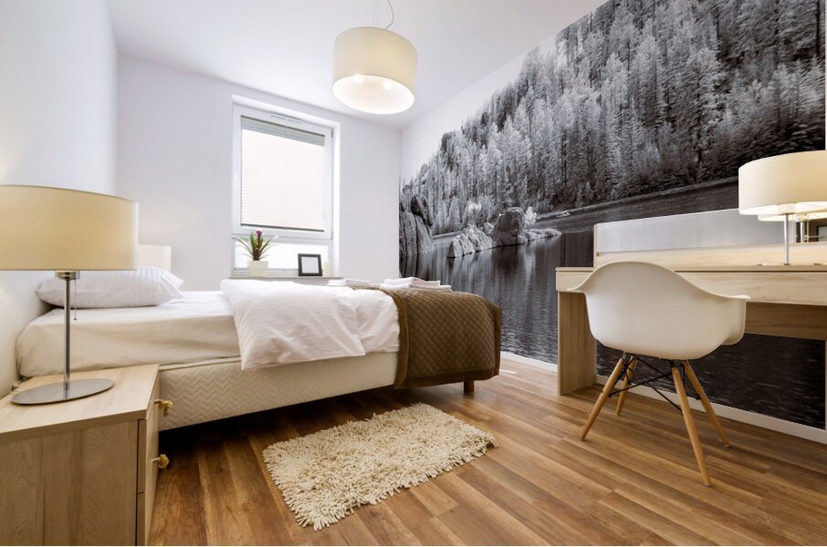 Majestic Pine Island: Capturing Sylvan Lakes Beauty Mural print